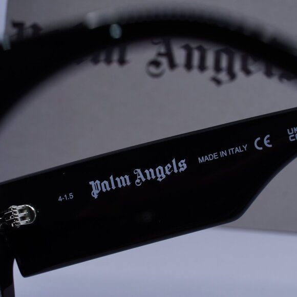 Palm Angels PERI002 PALM 1007 Rectangle Sunglasses - Black/Dark Grey - Picture 8 of 10